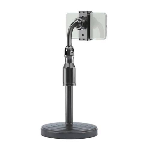 Adjustable phone holder for home use with a convenient design for watching content and everyday smartphone tasks.