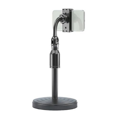 Adjustable phone holder for home use with a convenient design for watching content and everyday smartphone tasks.