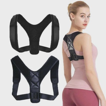 Adjustable posture support strap with breathable materials for comfortable everyday wear.