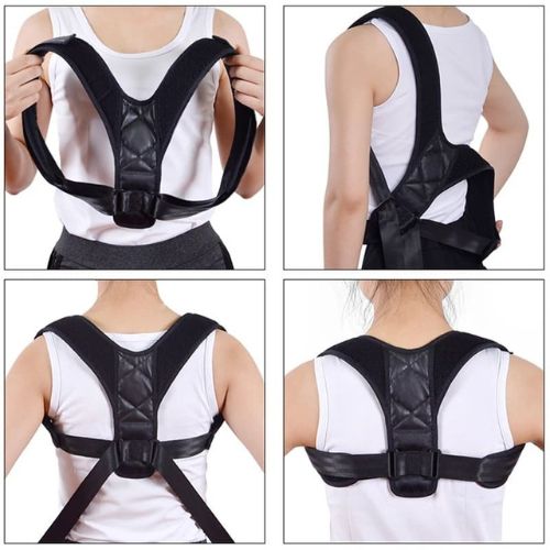 Back and shoulder posture support with adjustable tension for improved wearing comfort.