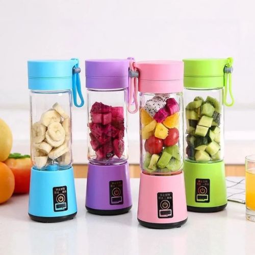 BlendGo portable USB blender with 380ml capacity for making smoothies, shakes, and fresh drinks.