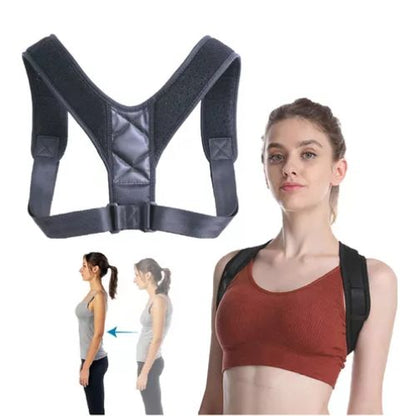Breathable upper back posture corrector suitable for daily use at home or the office.