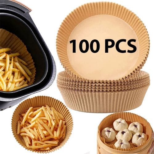 CleanFry disposable air fryer liners 100 pack designed to help keep the air fryer basket cleaner.