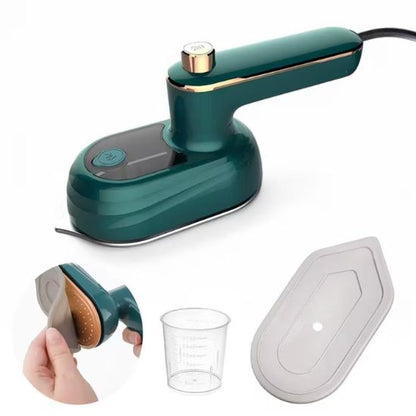 Compact travel iron that fits easily in a suitcase