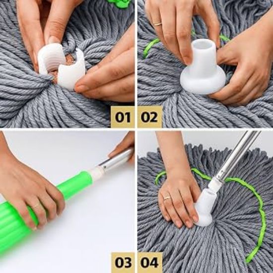 Compact cleaning mop designed for convenient storage