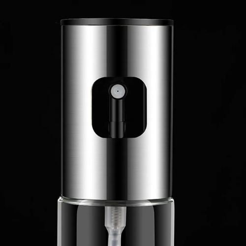 Cooking oil mister for kitchen use with a convenient spray design for precise oil application.