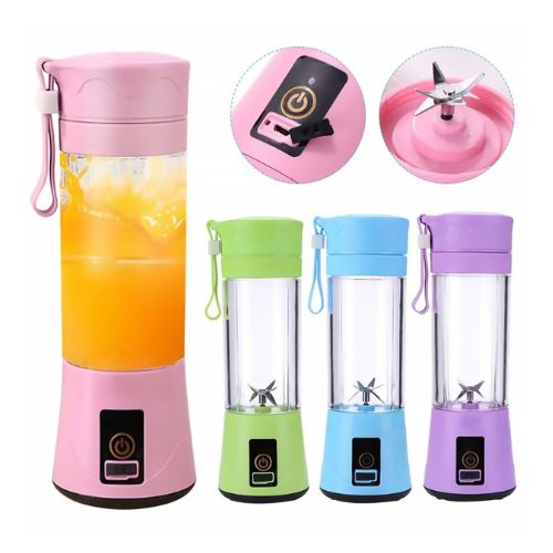 Cordless mini blender with a compact design for blending fresh fruit, smoothies, and drinks on the go.