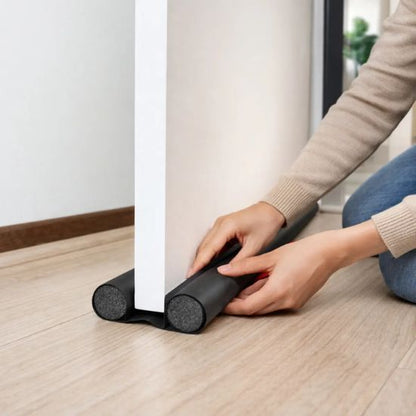 Door draft blocker for bedrooms and living spaces