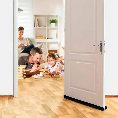 PVC door draft guard with flexible design