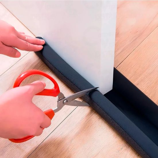 Door gap blocker for dust and drafts