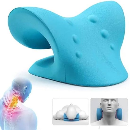 Contoured ergonomic neck support for comfortable relaxation