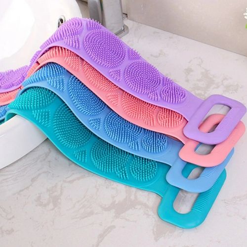 SilkyClean 4-Piece Silicone Bath Brush Set