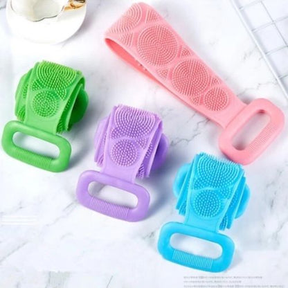SilkyClean 4-Piece Silicone Bath Brush Set