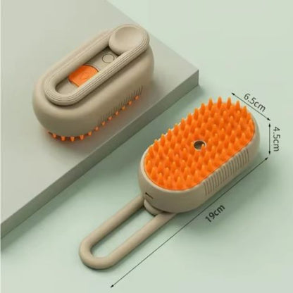 SteamGroom 3-in-1 Pet Cleaning & Deshedding Brush