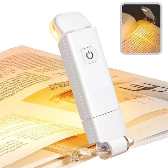 Flexible LED book light with an adjustable lighting angle