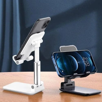 FlexStand foldable adjustable phone and tablet holder for convenient hands-free viewing.