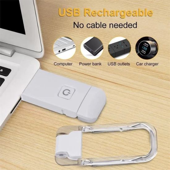 Foldable USB book light designed for convenient storage