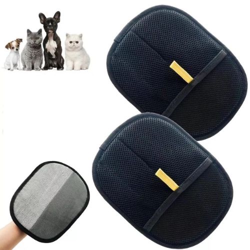 FurClean pet hair remover gloves designed to gently remove loose fur from dogs and cats.
