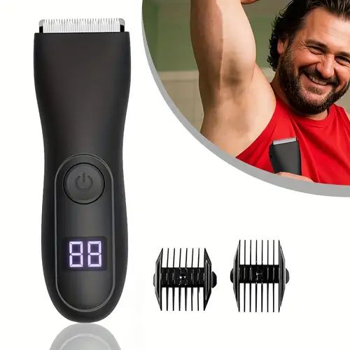 Intimate area body trimmer designed for careful and convenient personal grooming.