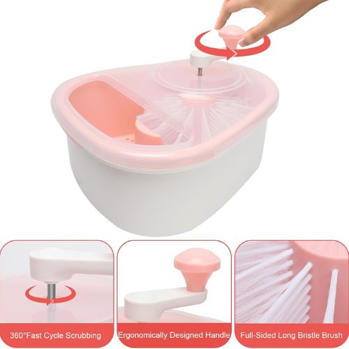 Manual produce cleaning bowl ideal for washing berries, grapes, tomatoes, and leafy vegetables.