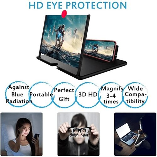 Mobile screen magnifier for travel, camping, and home use with a lightweight and compact design.