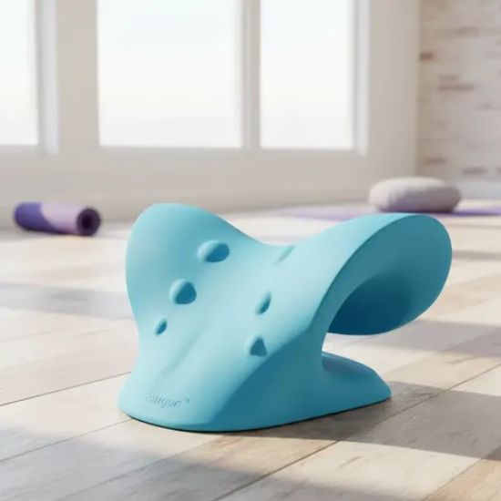 Neck stretching device for a relaxing home routine