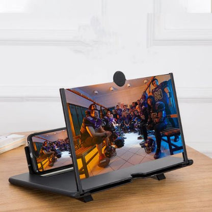 Phone screen magnifier with HD lens for an enlarged smartphone viewing experience without cables or batteries.