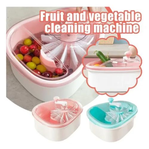 Portable manual produce washer perfect for cleaning fruits, vegetables, herbs, and salads at home.