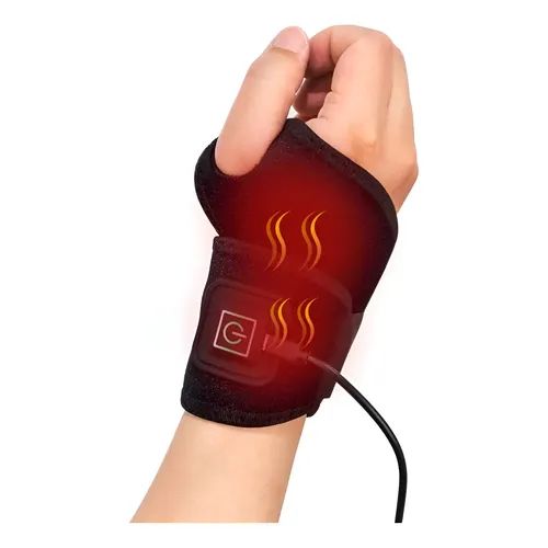 Portable USB wrist heater with lightweight design and adjustable strap for convenient everyday use.