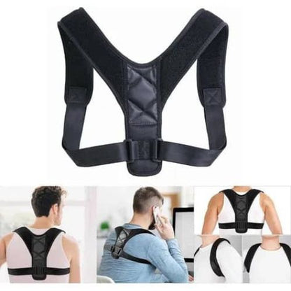 Posture corrector back support brace designed to encourage natural shoulder alignment.