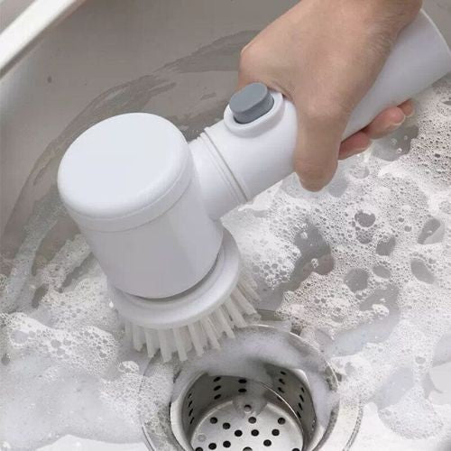 PowerScrub 5-in-1 electric cleaning brush for deep cleaning around the home.