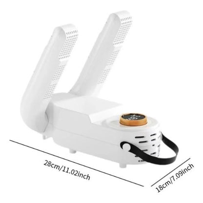 Reusable shoe dryer for sneakers and boots with a foldable portable design for everyday footwear care.