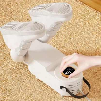 Shoe dryer for wet footwear that helps remove accumulated moisture after rain, sports, or everyday use.