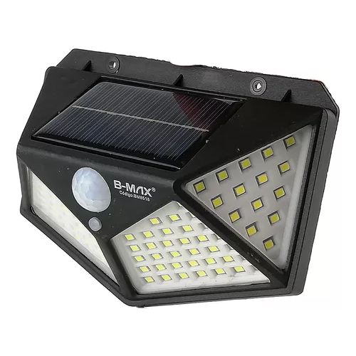 Solar wall light with motion sensor designed for convenient outdoor lighting near walls, doors, and entrances.
