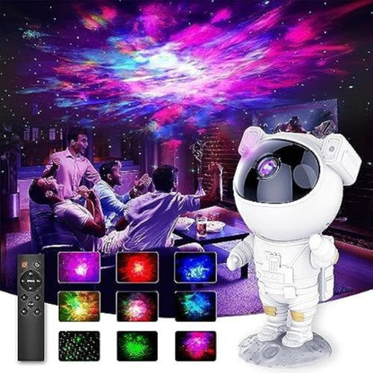 Starry sky projector for bedroom decor with colorful stars and nebula lighting effects.