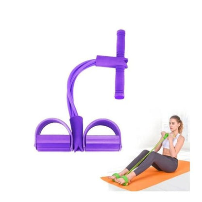 Travel resistance band fitness equipment that is lightweight and easy to take anywhere.