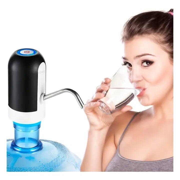 USB rechargeable water dispenser designed for convenient and easy dispensing from large water bottles.