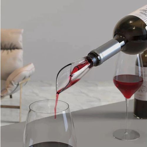 USB rechargeable electric wine opener designed to remove wine bottle corks quickly and effortlessly.